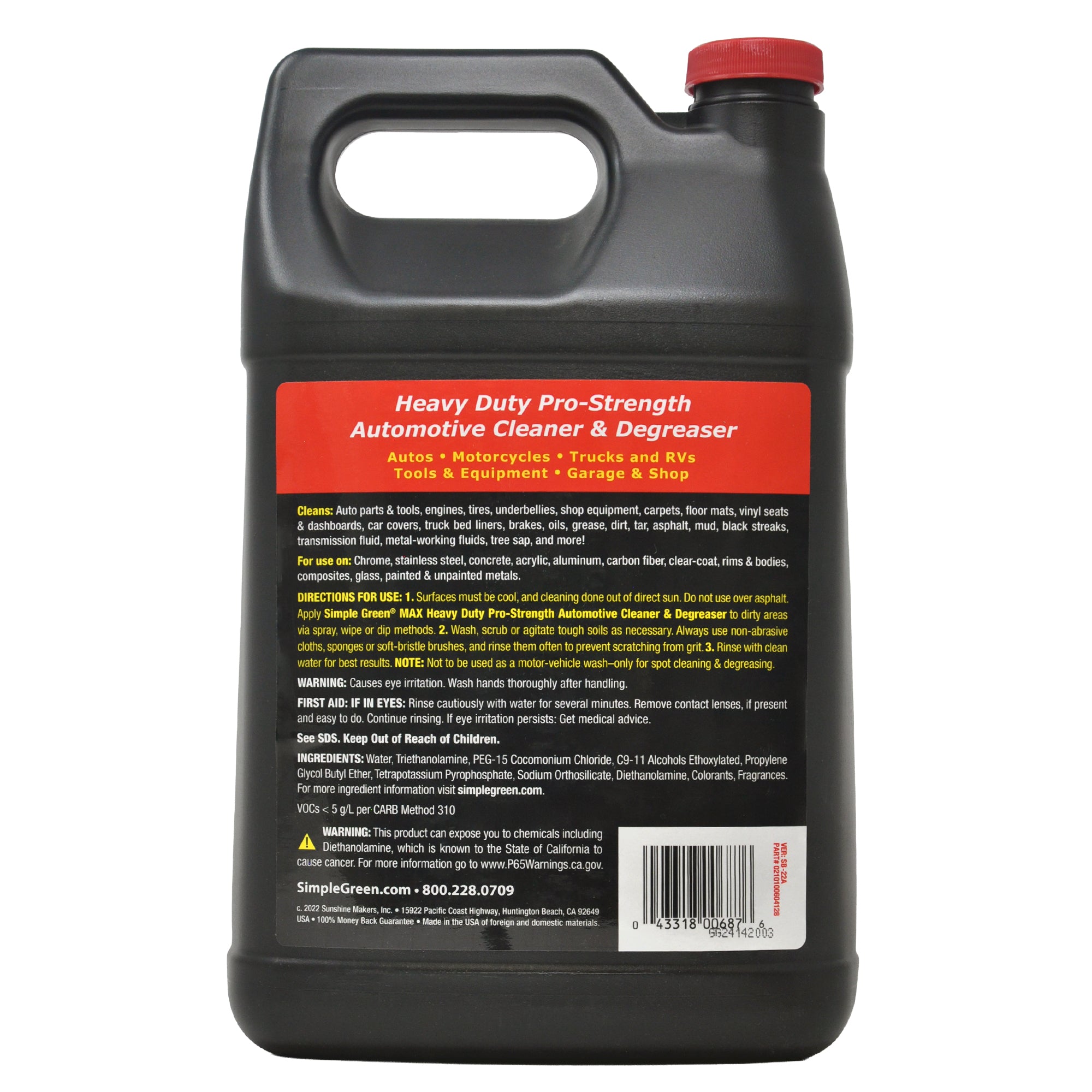 Simple Green Max Automotive Cleaner And Degreaser Max Automotive - 1gal/6pk
