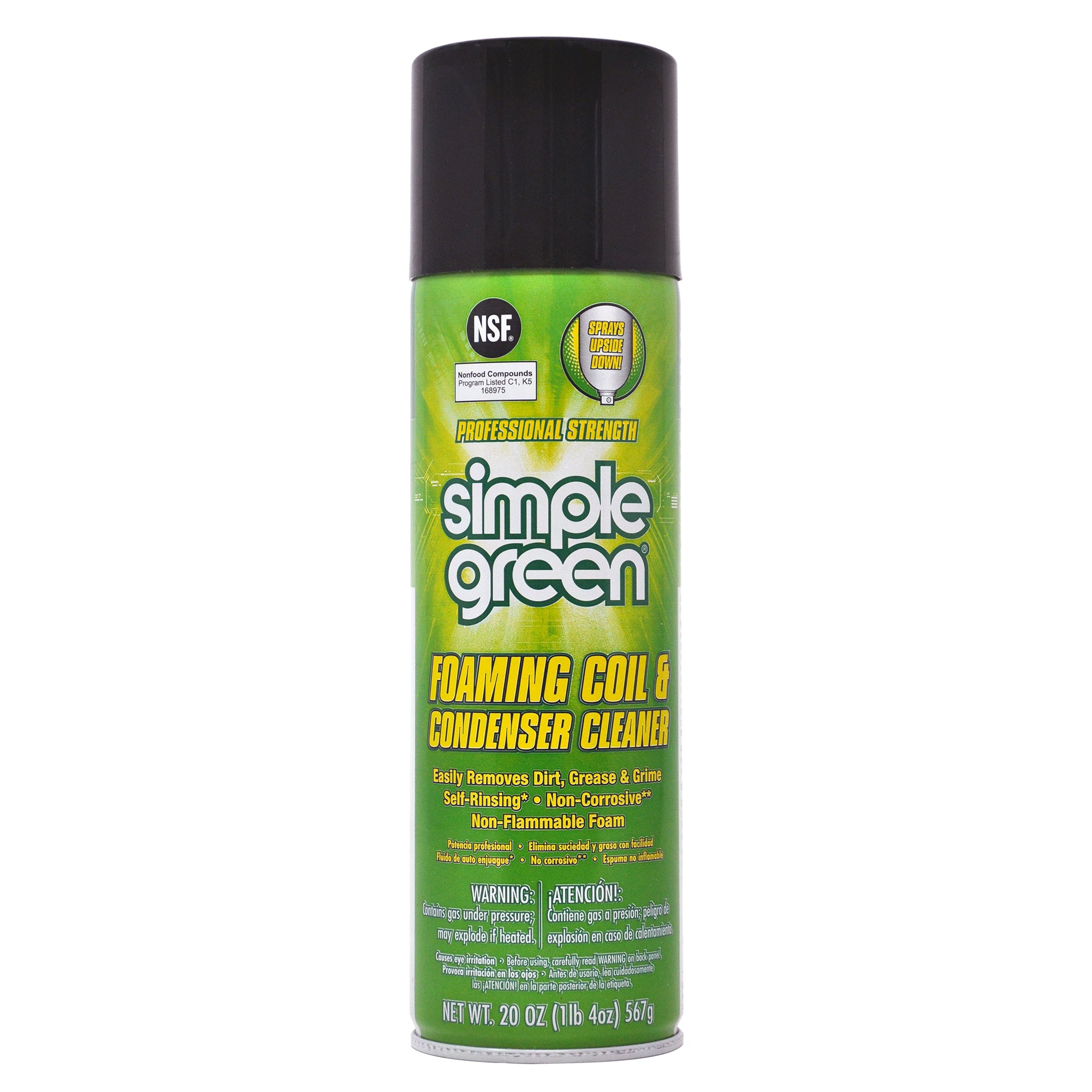 Simple Green Coil Cleaner Foaming Coil Condenser Aerosol - 20oz/12pk
