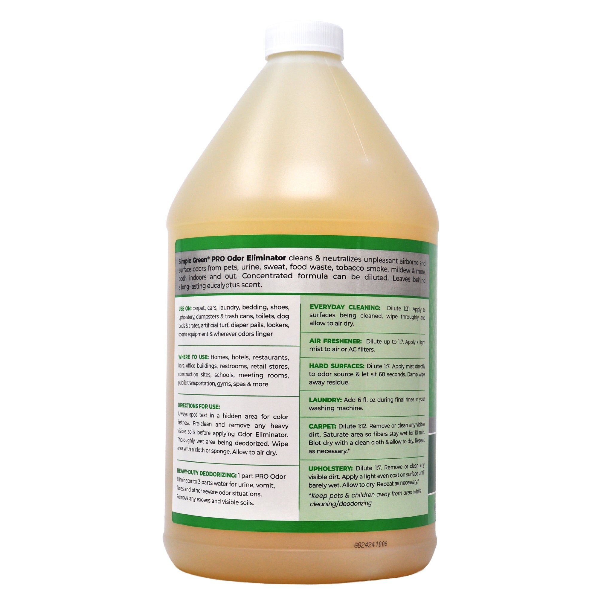 Simple Green Pro Odor Eliminator Concentrate Eucalyptus - 1gal/6pk
