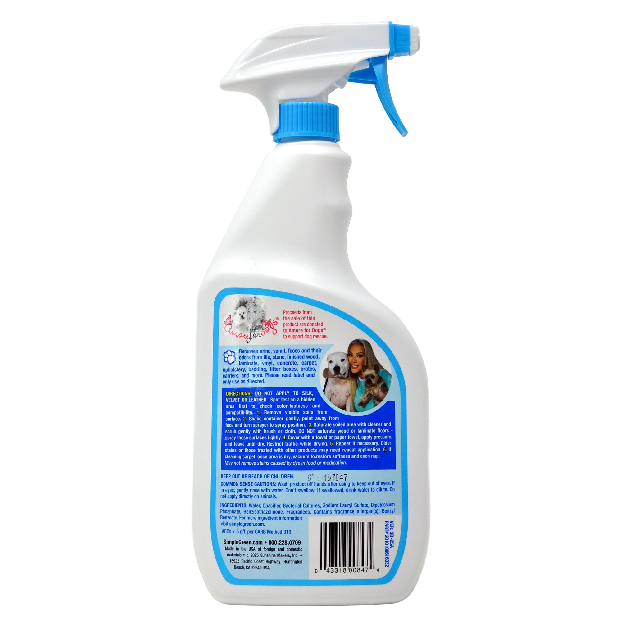 Simple Green Pet Stain Odor Remover Trigger - 32oz/6pk