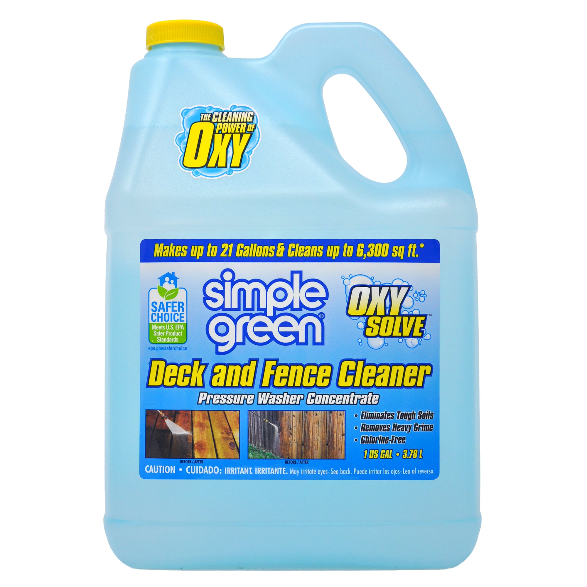 Simple Green Oxy Solve Pressure Washer Deck and Fence Cleaner - 1gal/4pk