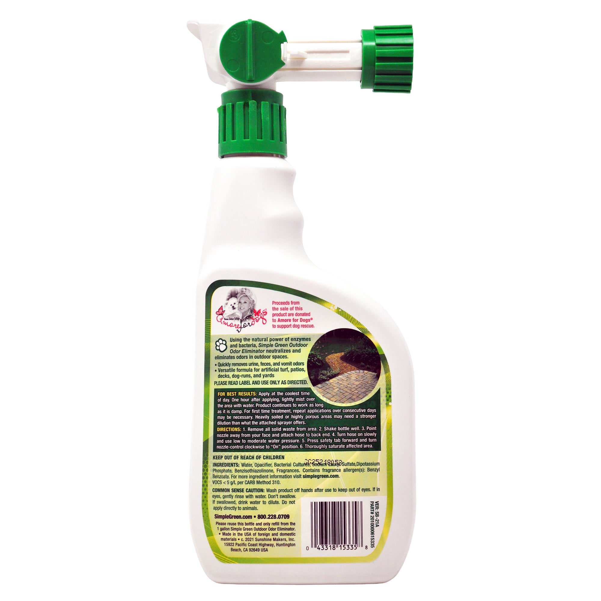 Simple Green Outdoor Odor Eliminator Spray - 32oz/6pk