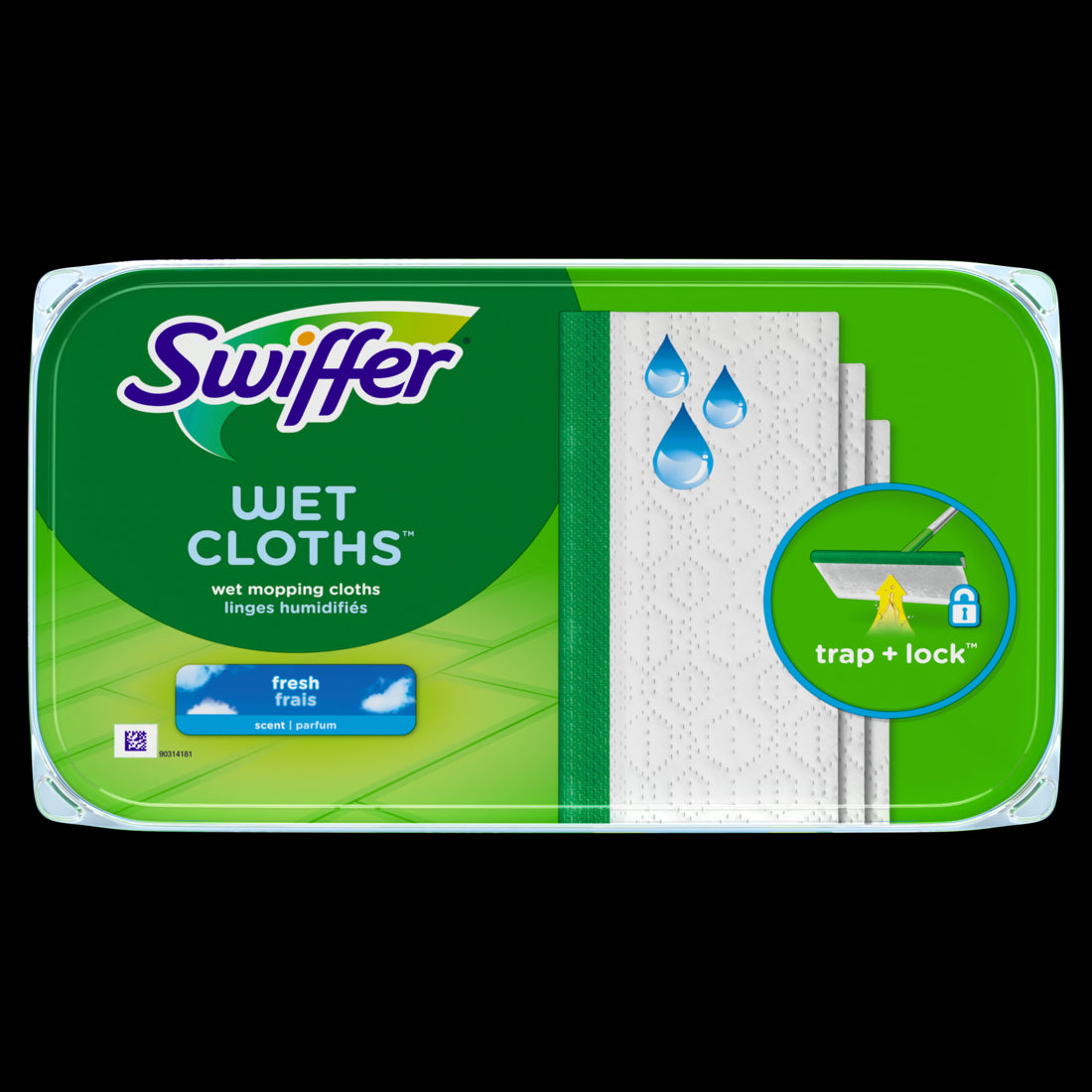 Swiffer Sweep + Mop Wet Pads Refill Floor Cleaner Cleaning Cloths Fresh - 12ct/6pk