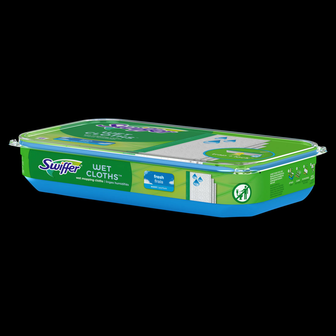 Swiffer Sweep + Mop Wet Pads Refill Floor Cleaner Cleaning Cloths Fresh - 12ct/6pk
