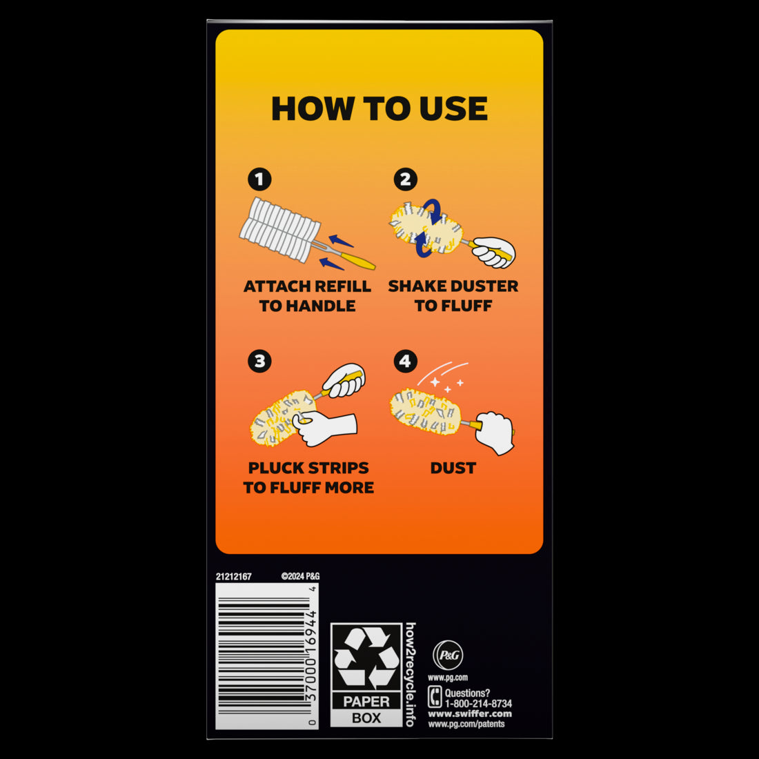 Swiffer Dusters Heavy Duty Multi-Surface Duster Refills for Cleaning Unscented - 6ct/4pk
