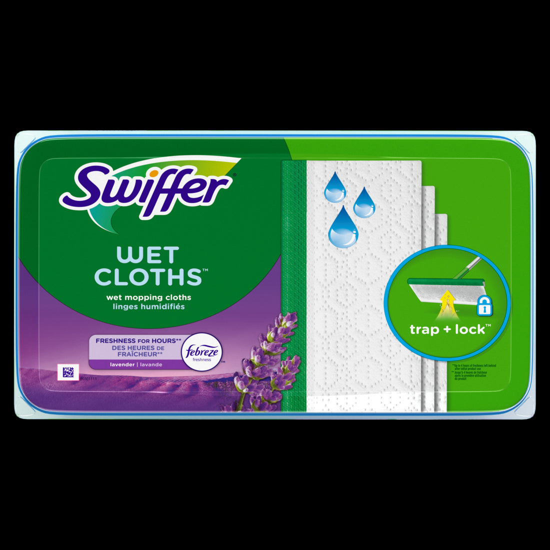 Swiffer Sweep + Mop Wet Pads Refill Floor Cleaner Cleaning Cloths Lavender - 24ct/6pk