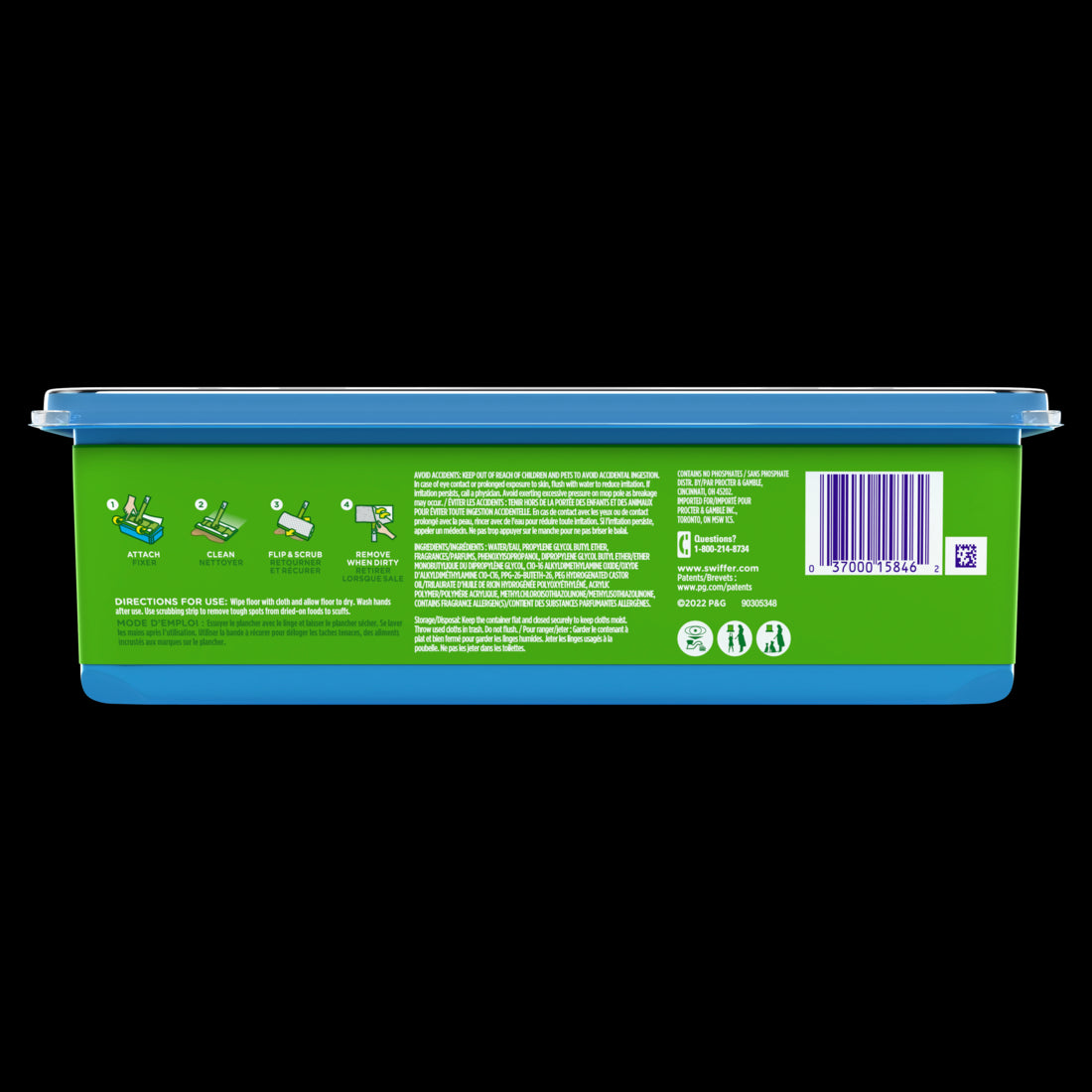 Swiffer Sweep + Mop Wet Pads Refill Floor Cleaner Cleaning Cloths Lavender - 24ct/6pk