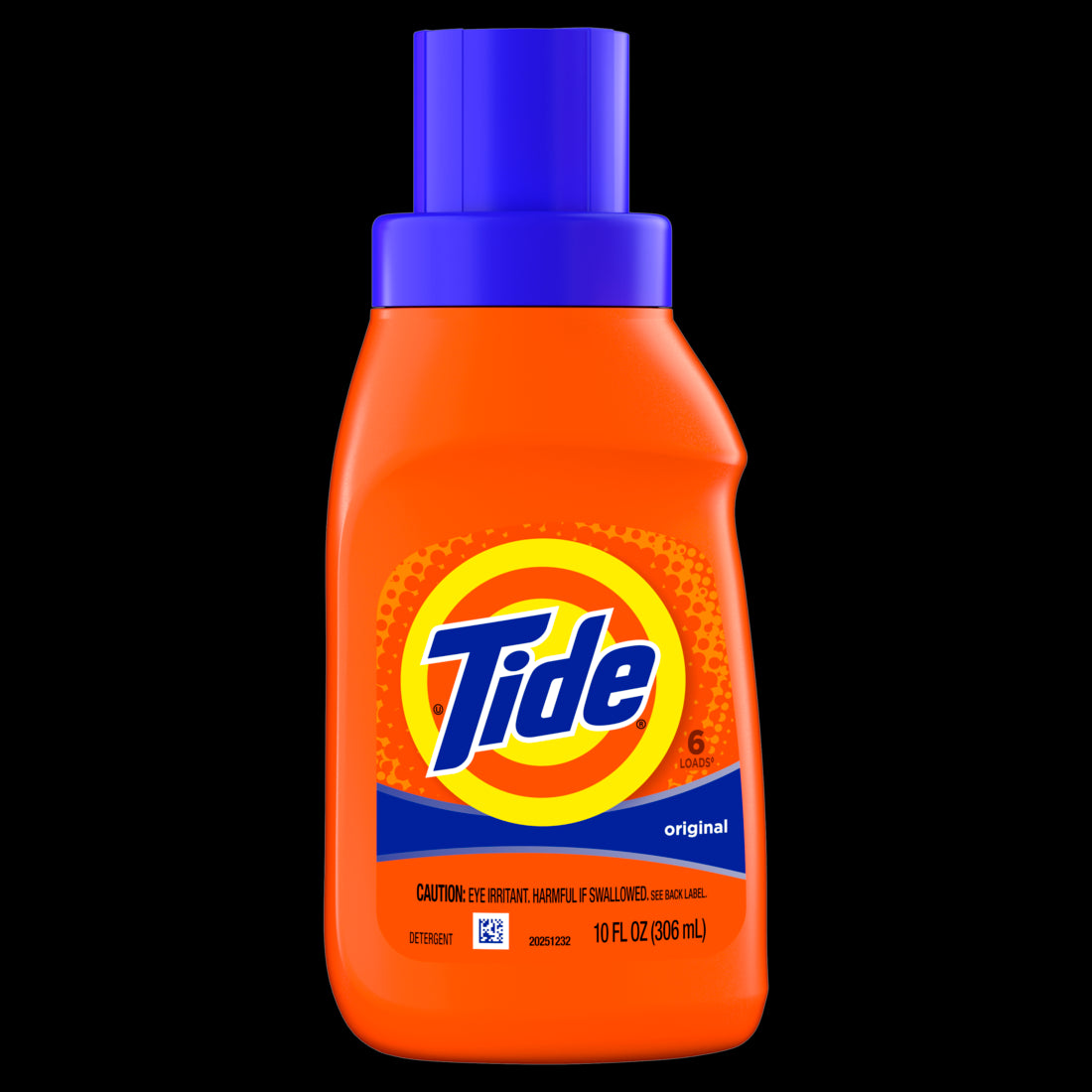 Tide Laundry Detergent Liquid Original Scent 6 Loads Works on 100% of Common Stains - 10oz/12pk