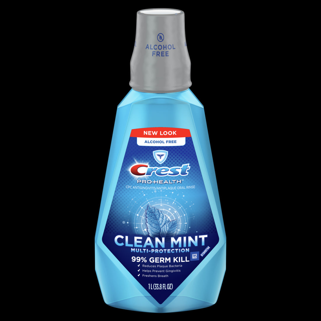 Crest Pro Health Multi Protection Clean Mint CPC (Cetylpyridinium Chloride) Antigingivitis Antiplaque Oral Rinse 1 L - 33.8oz/6pk
