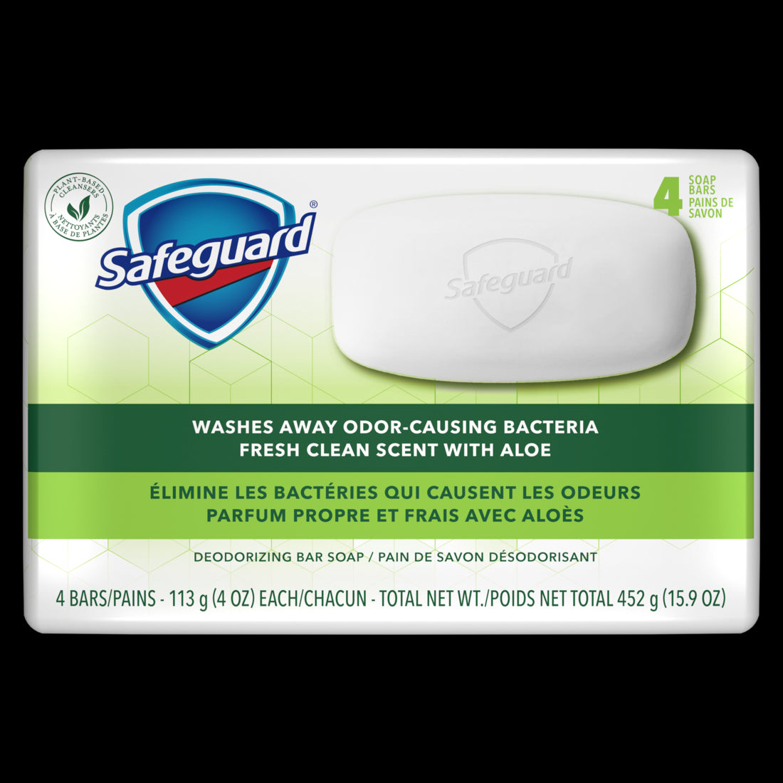 Safeguard Bar Soap Fresh Clean Scent with Aloe - (4x4.0)oz/12pk