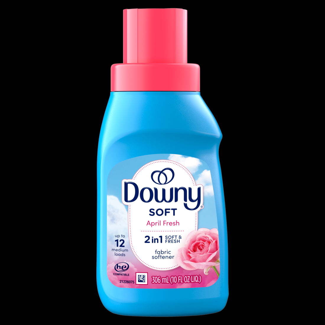 Downy Soft 2 in 1 Soft and Fresh Liquid Fabric Softener April Fresh 12 Loads Fabric Conditioner Liquid Provides Softness and Freshness for Fabrics - 10oz/12pk