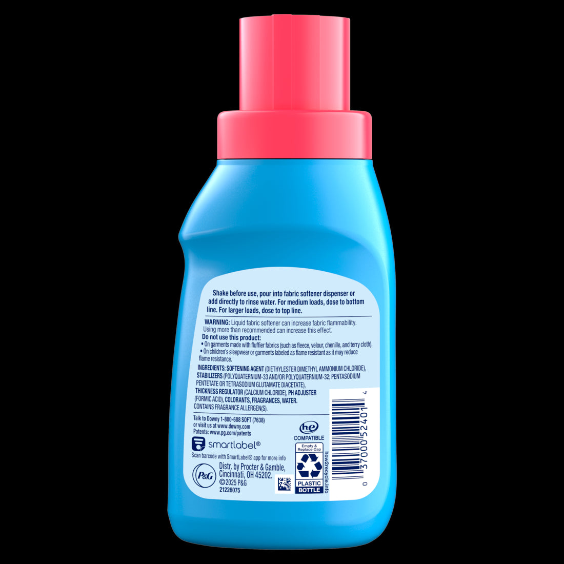 Downy Soft 2 in 1 Soft and Fresh Liquid Fabric Softener April Fresh 12 Loads Fabric Conditioner Liquid Provides Softness and Freshness for Fabrics - 10oz/12pk