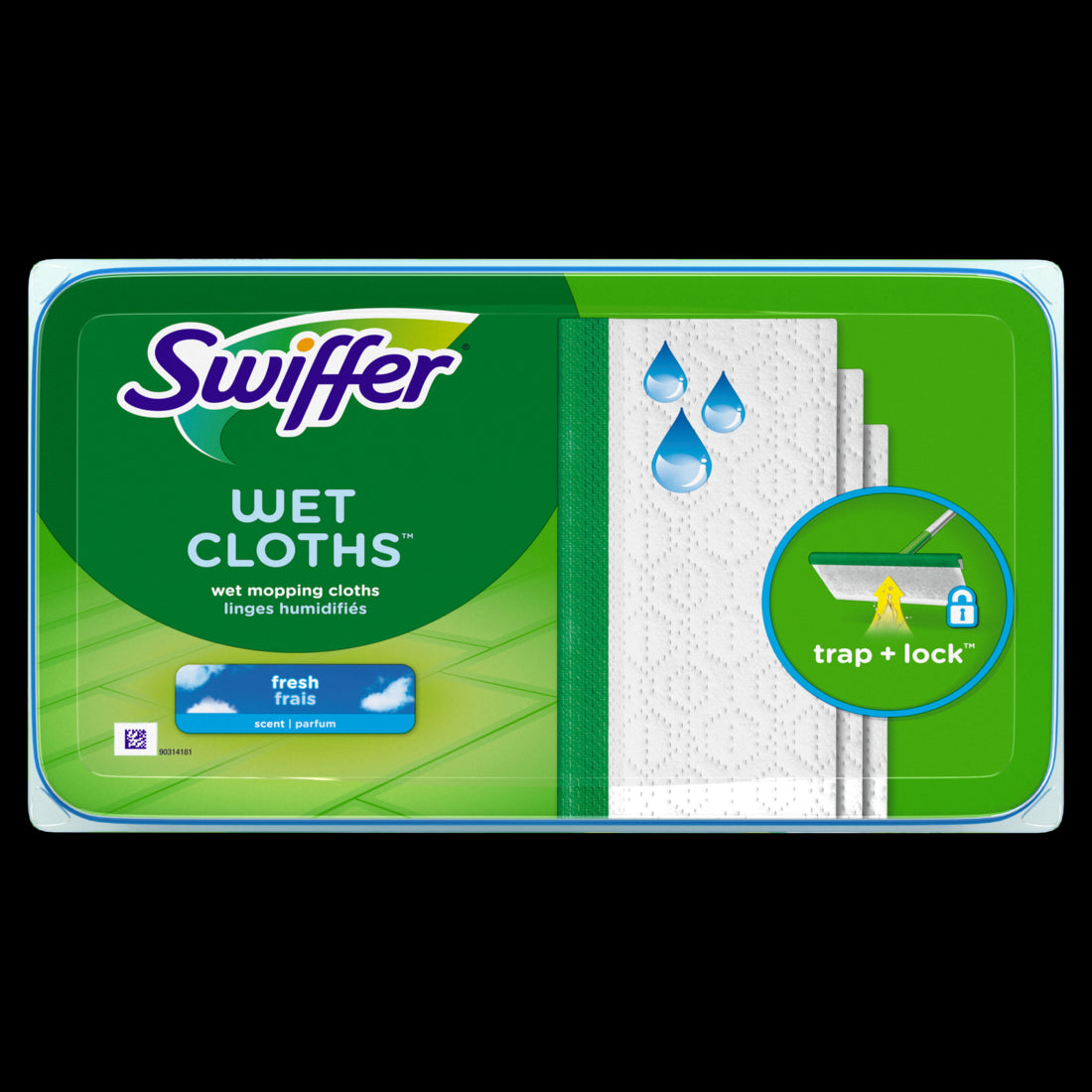 Swiffer Sweep + Mop Wet Pads Refill Floor Cleaner Cleaning Cloths Fresh - 24ct/6pk