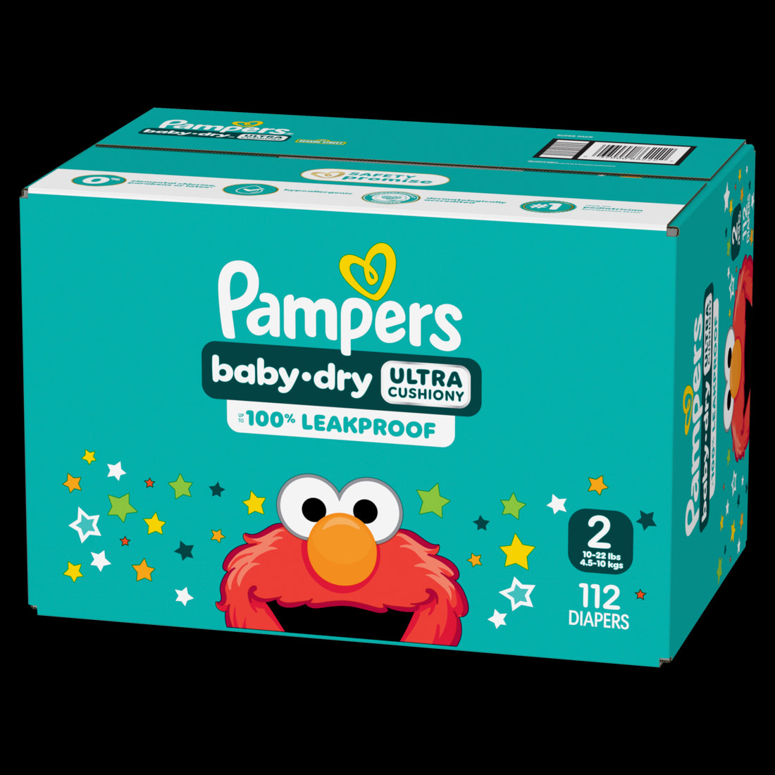 Pampers Baby Dry Diapers Size 2 (10-22 lbs) Up to 100% leakproof disposable diaper - 112ct/1pk