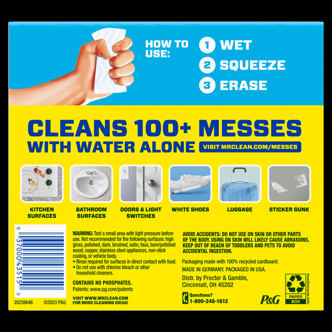 Mr. Clean Magic Eraser Cleaning Sponge - 2ct/12pk