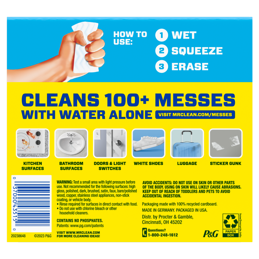 Mr. Clean Magic Eraser Cleaning Sponge - 2ct/12pk