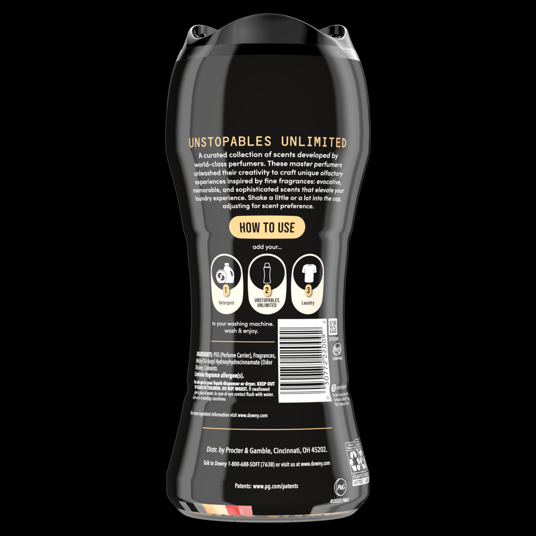 Downy Unstopables Unlimited Collection In-Wash Laundry Scent Booster Beads No. 06 Fine Fragrance Long-Lasting Fresh Scent Beads - 10.7oz/4pk