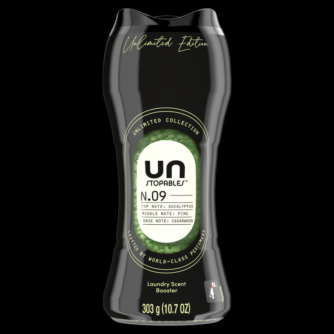 Downy Unstopables Unlimited Collection In-Wash Laundry Scent Booster Beads No. 09 Fine Fragrance Long-Lasting Fresh Scent Beads - 10.7oz/4pk