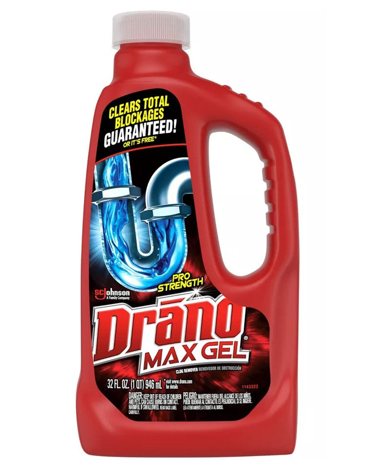 Drano Max Gel Clog Remover - 32oz/12pk