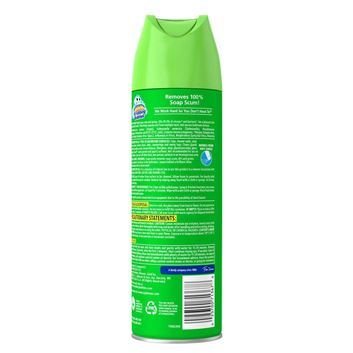 Scrubbing Bubbles AERO Disinfectant Fresh Rainshower - 20oz/12pk