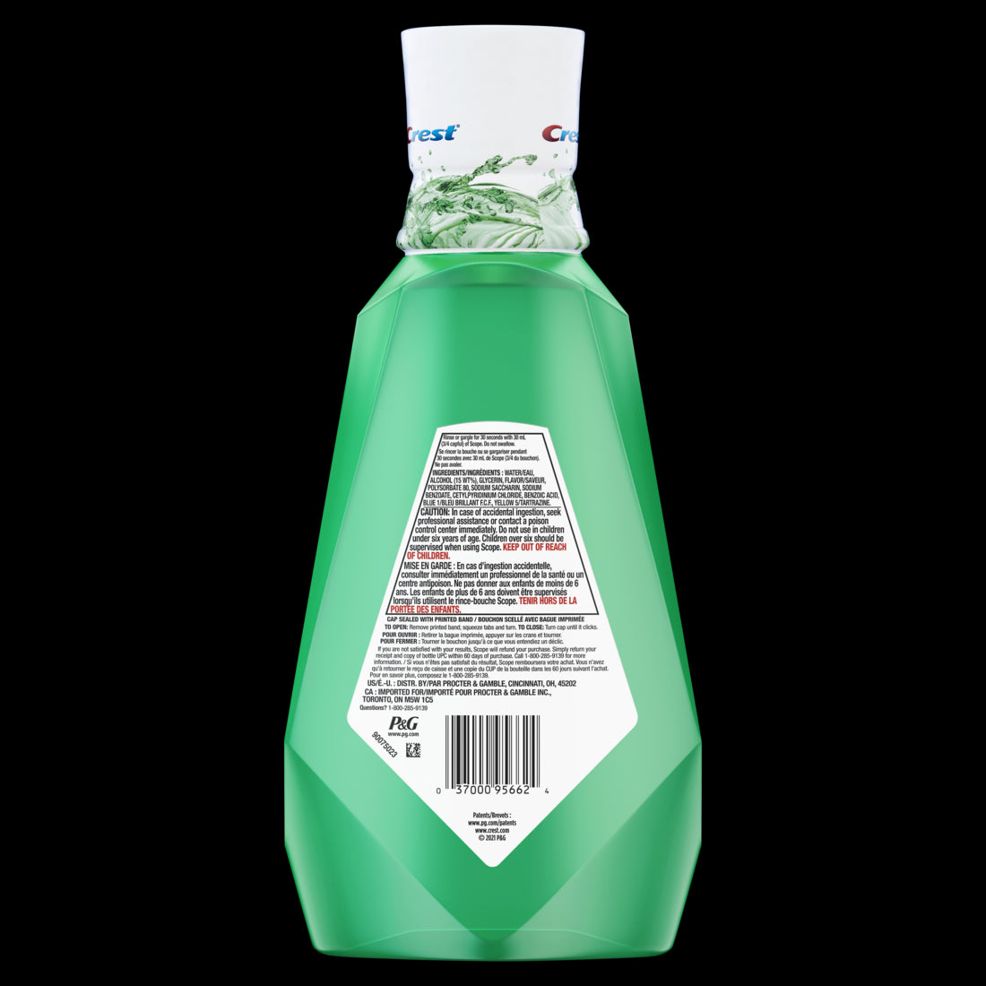 Crest Scope Classic Mouthwash Original Mint 1L - 33.8oz/6pk