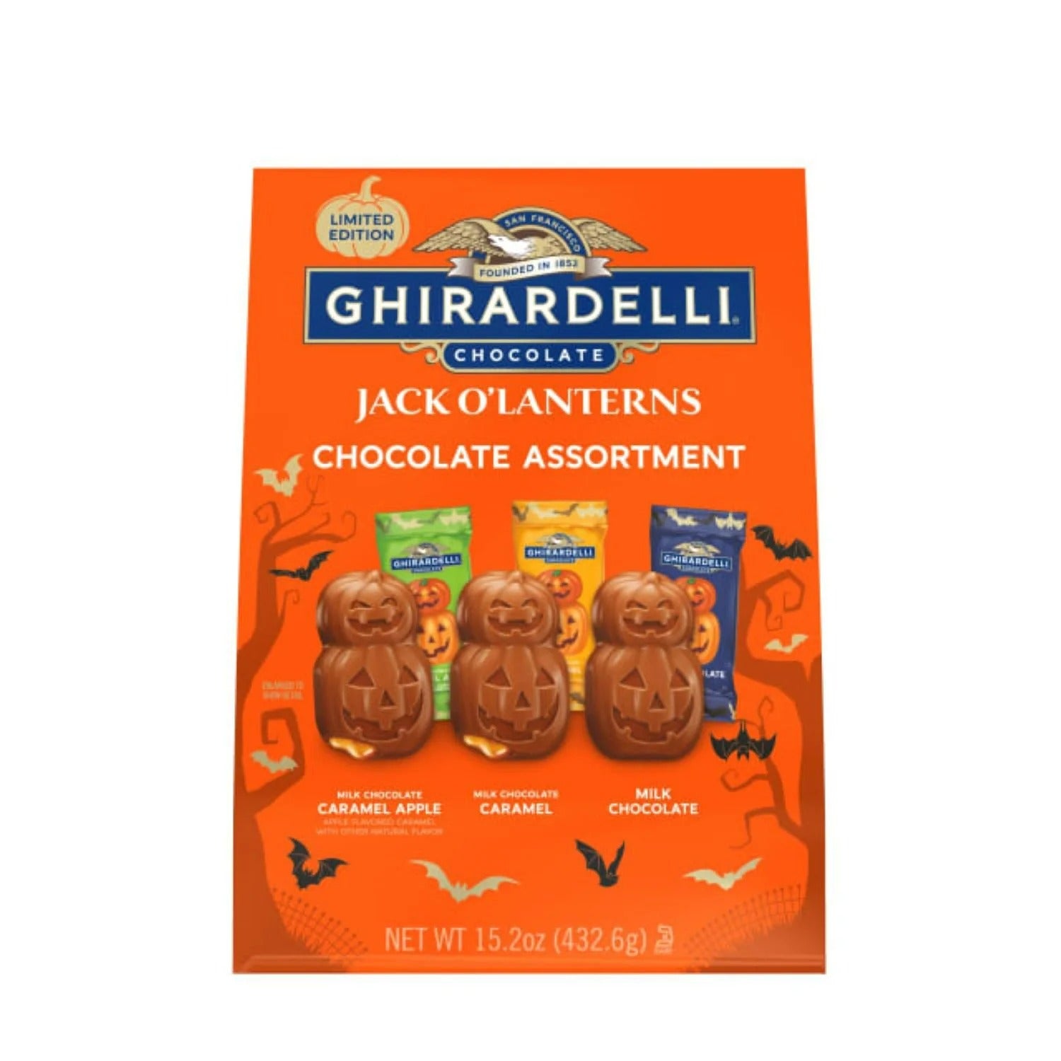 Ghirardelli Premium Jack-O-Lantern Chocolate Candy Variety Pack - 15.2oz/1pk