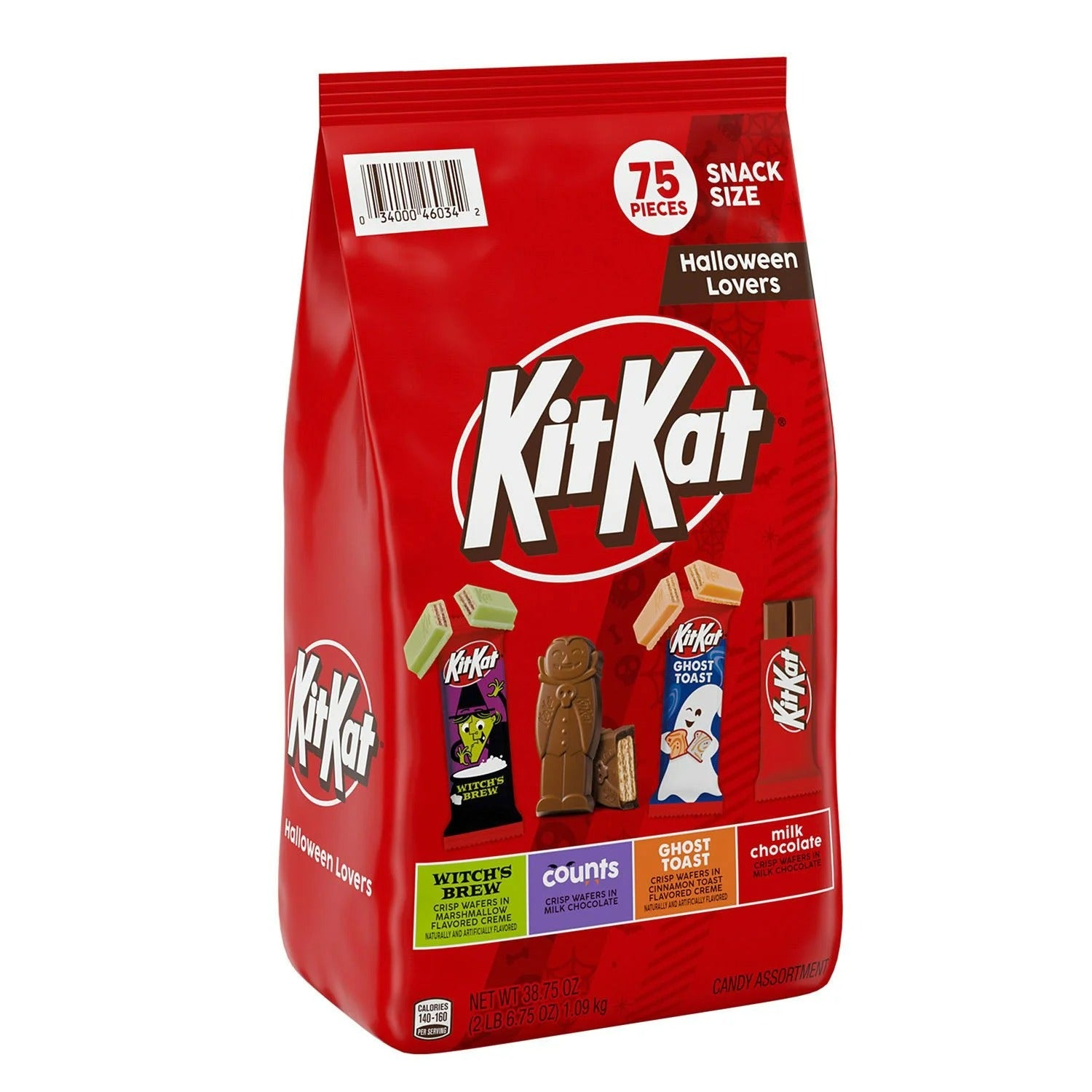 KIT KAT Variety Pack Snack Size Chocolate Halloween Candy - 75ct/1pk