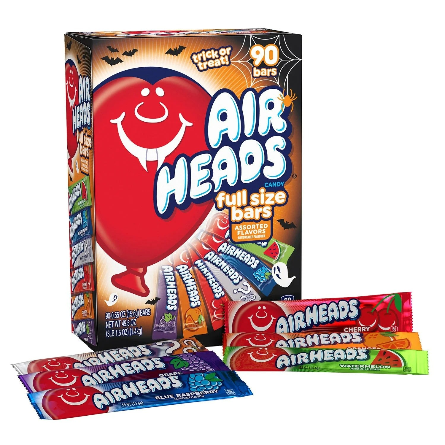 AirHeads Halloween Variety Pack Candy 0.55 oz - 90ct/1pk