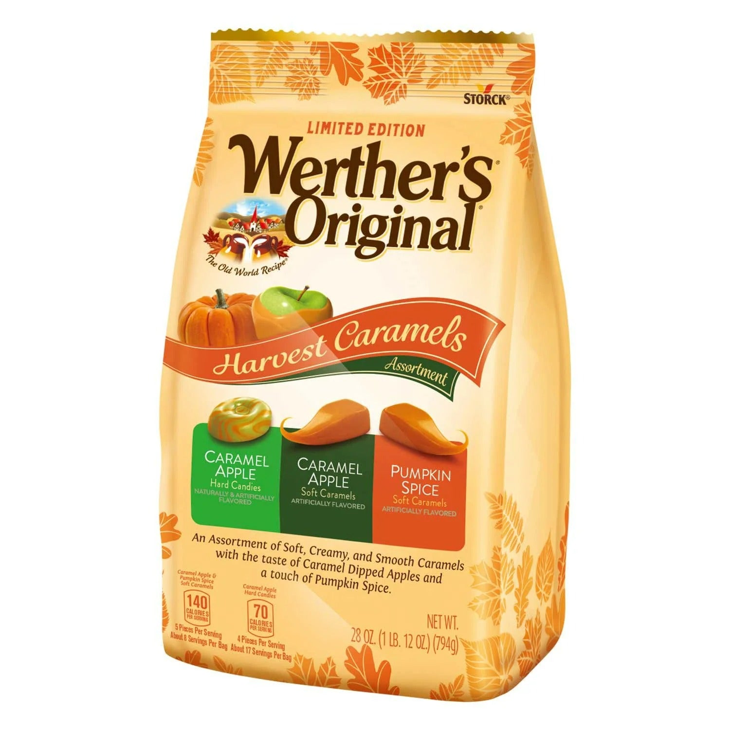 Werther's Original Individually Wrapped Harvest Caramel Assortment - 28oz/1pk
