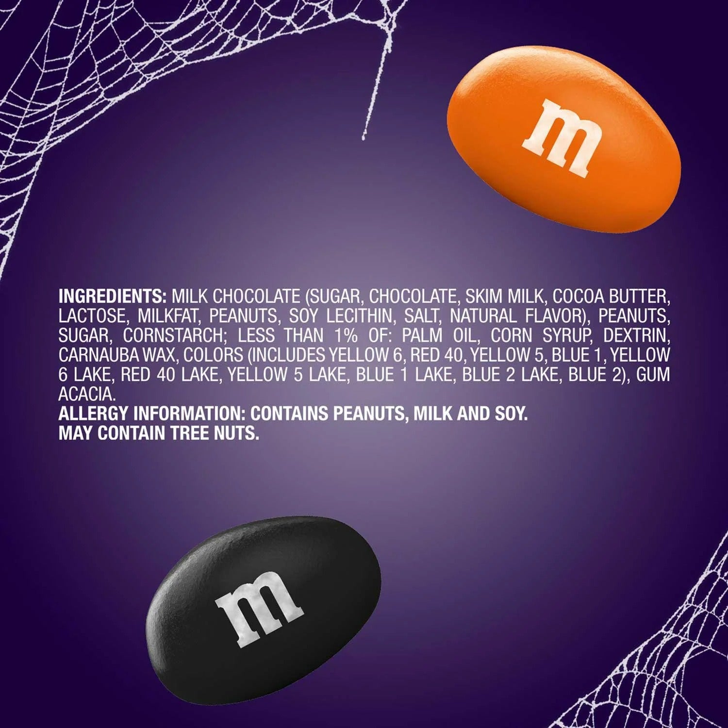 M&M'S Peanut Milk Chocolate Halloween Candy - 62oz/1pk