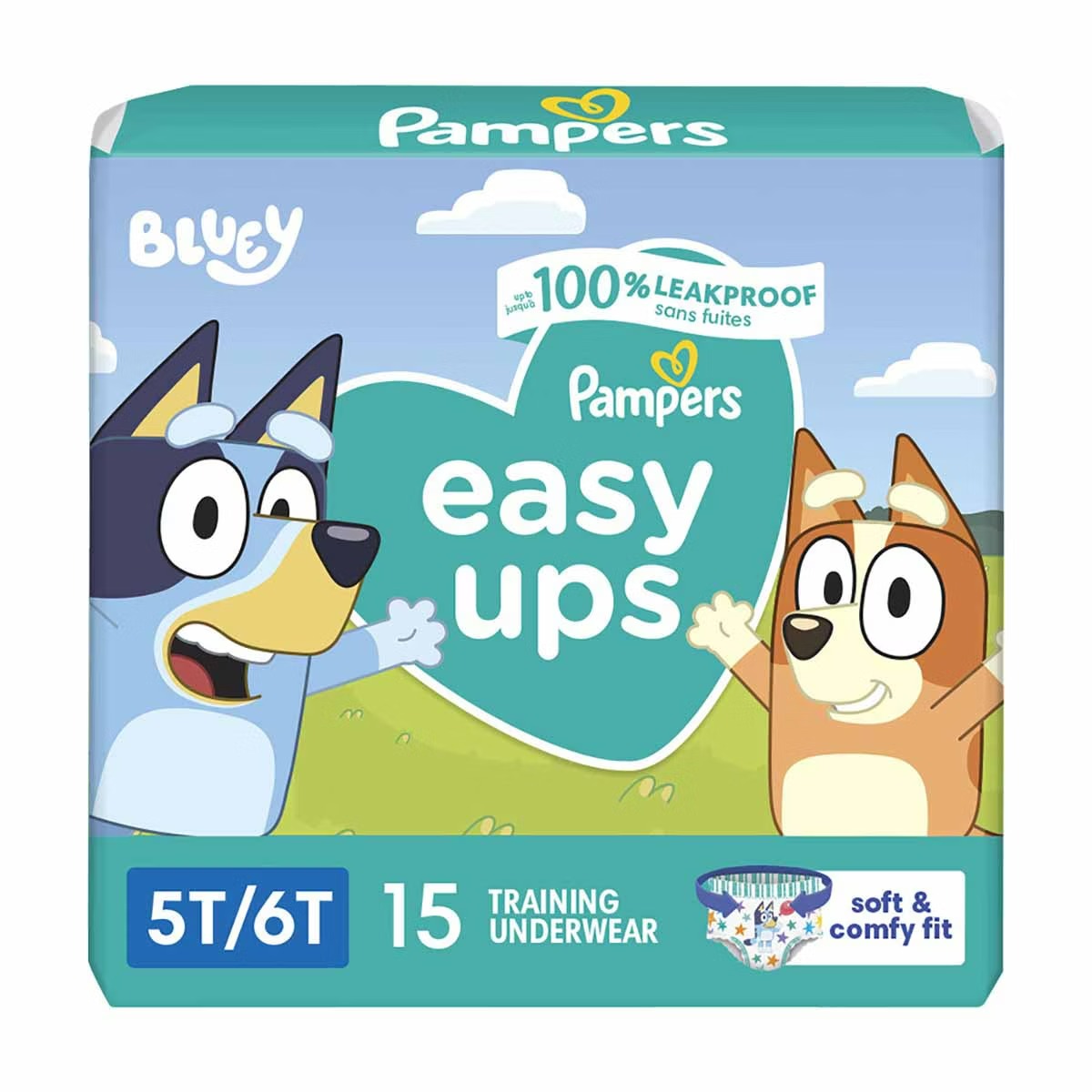 Pampers Easy Ups Training Underwear Size 5T-6T - 15ct/3pk