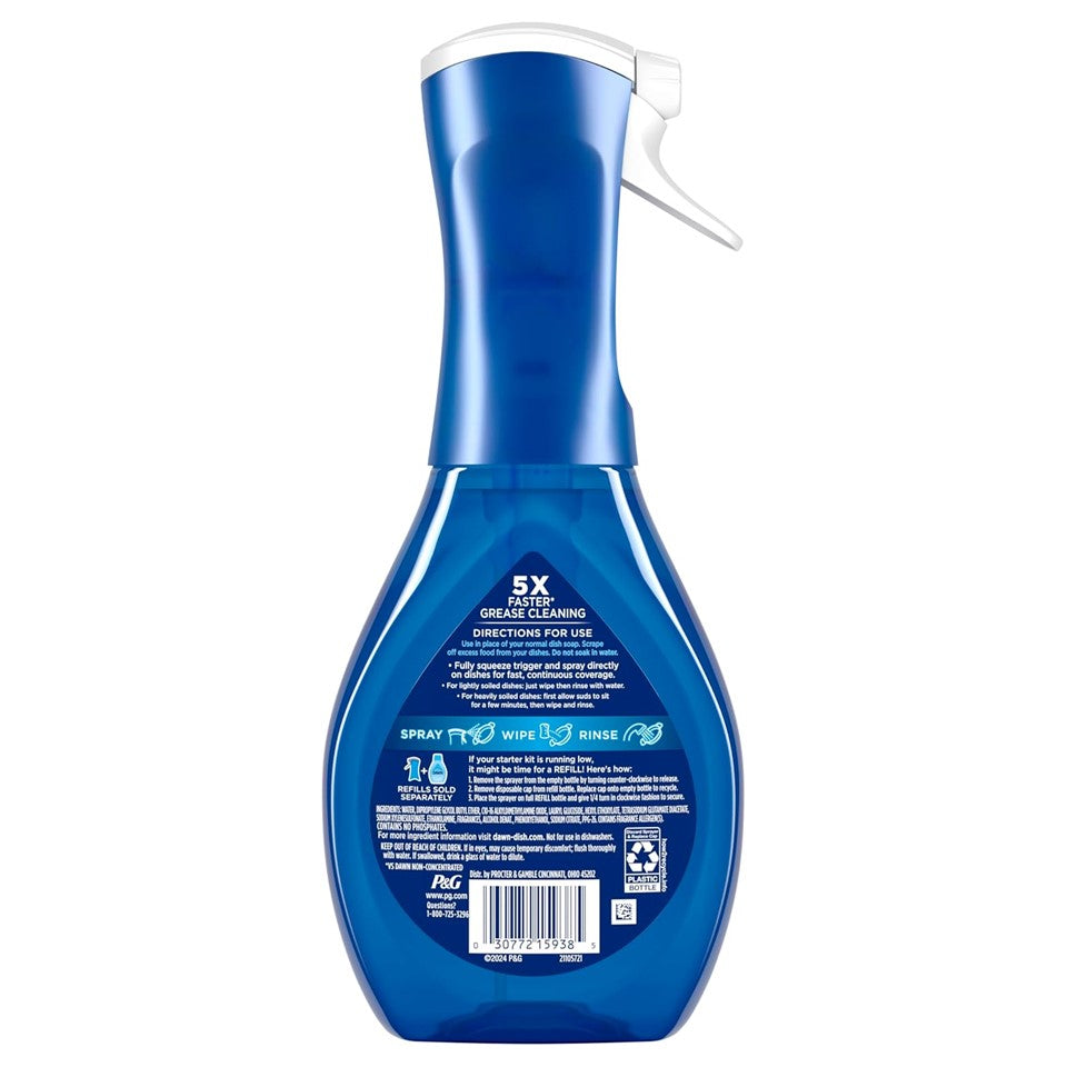 Dawn Powerwash Spray Dish Soap Dishwashing Liquid Crisp Lilac Starter Kit - 16oz/6pk