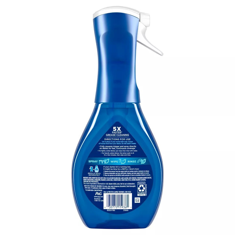 Dawn Summer Watermelon Platinum Powerwash Spray Starter Kit - 16oz/6pk