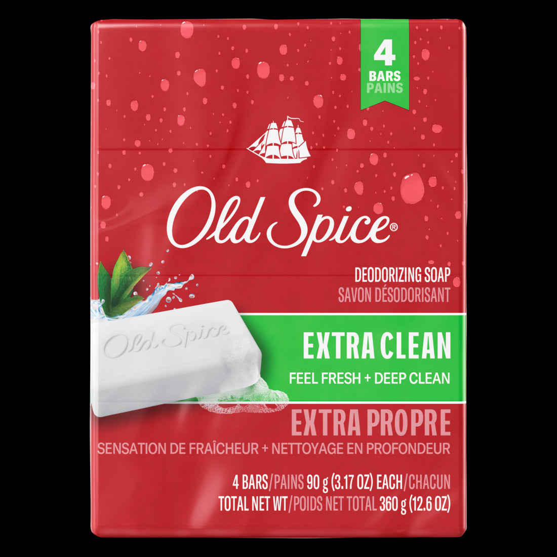 Old Spice Bar Soap for Men Extra Clean - (4x3.17)oz/12pk