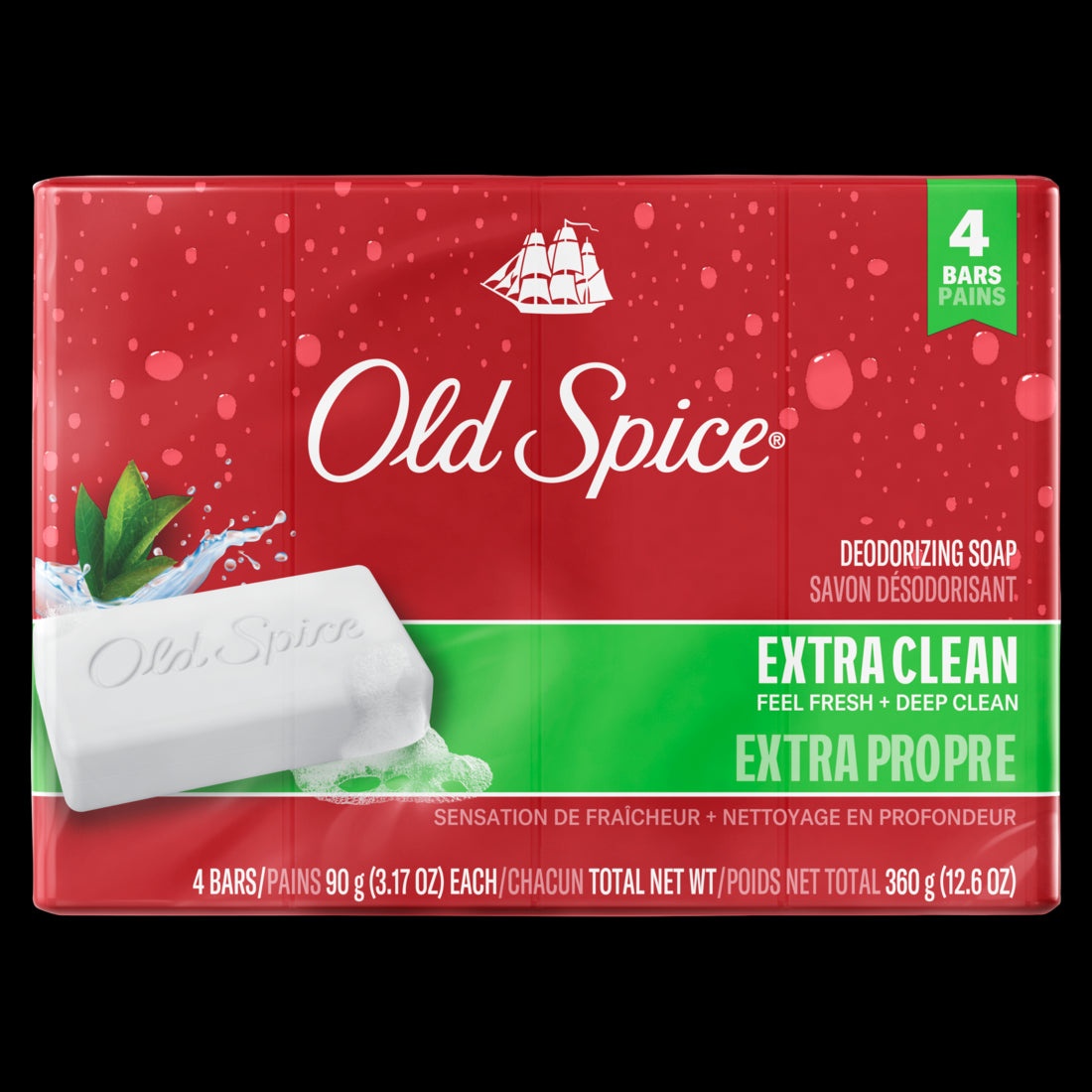 Old Spice Bar Soap for Men Extra Clean - (4x3.17)oz/12pk