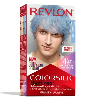 Revlon ColorSilk Digitones Color #91D Silver Blue - 1ct/12pk