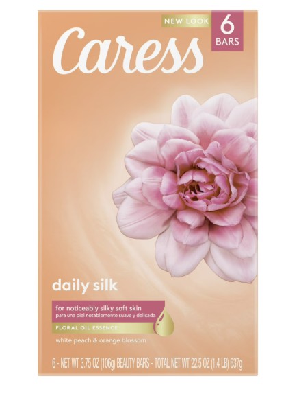 Caress Bar Soap Daily Silk Moisturazing Total 22.5oz - (6x3.75)oz/9pk