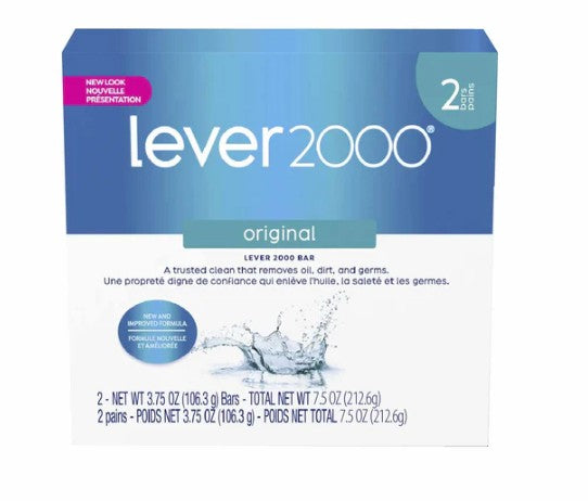 Lever 2000 Bar Soap Original Total 7.5oz - (2x3.75)oz/24pk