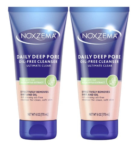 Noxzema Daily Deep Pore Oil-Free Cleanser Ultimate Clear - 6oz/3pk