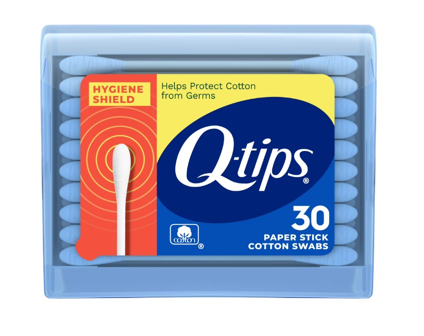 Q-tips Cotton Swabs Hygiene Shield - 30ct/36pk