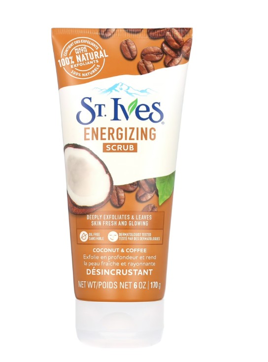 St. Ives Energizing Coconut & Coffee Scrub - 6oz/6pk