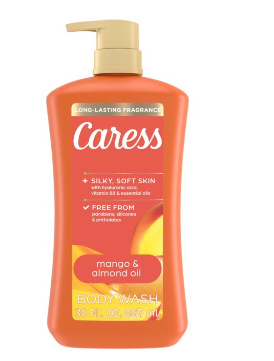 Caress Body Wash Mango & Almond Oil Shower Gel - 30oz/4pk