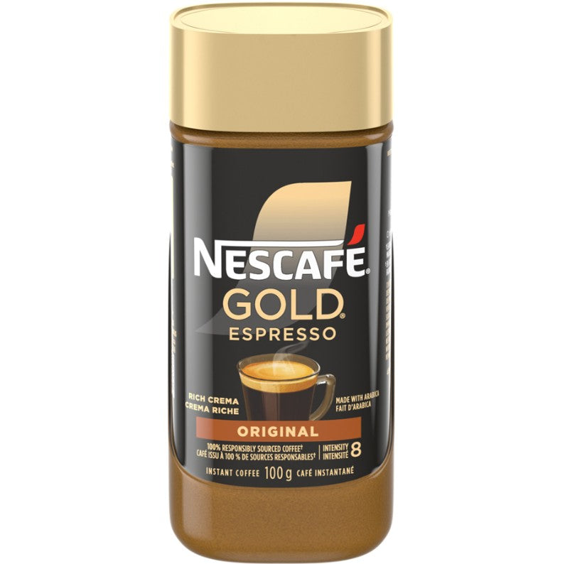 NesCafe Gold Espresso Instant Coffee - 100g-3.5oz/6pk
