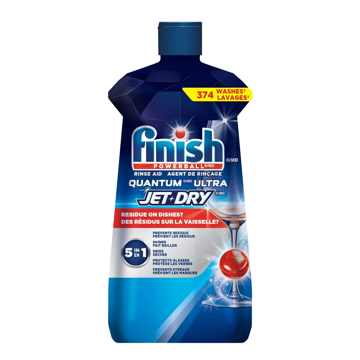 Finish Rinse Aid Quantum Ultra Jet-Dry 374 washes 1.12 L - 37.9oz/12pk