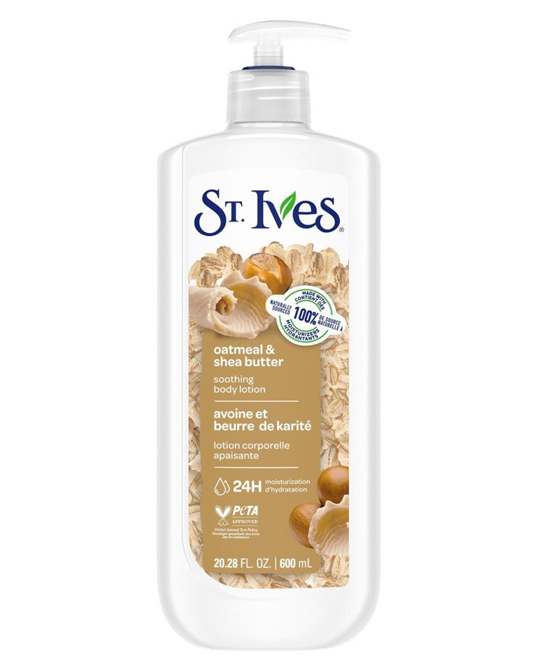 St. Ives Oatmeal & Shea Butter Soothing Body Lotion - 600ml/20.28oz/4pk