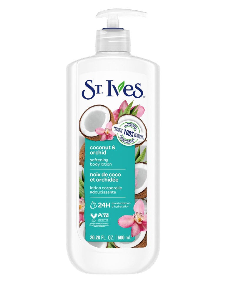 St. Ives Softening Coconut & Orchid Body Lotion - 600ml/20.28oz/4pk