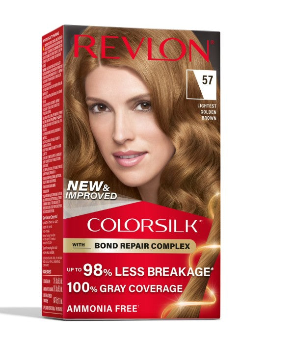 Revlon Colorsilk Hair Color #57 Ultra Light Golden Brown - 1ct/3pk