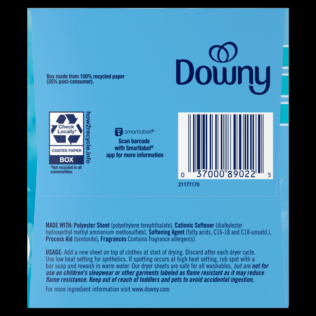 Downy Fabric Softener Dryer Sheets April Fresh - 240ct/4pk