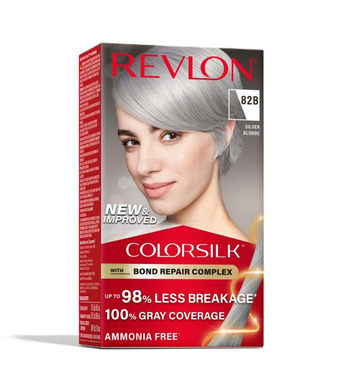 Revlon Colorsilk Hair Color #82B Silver Blonde - 1ct/3pk