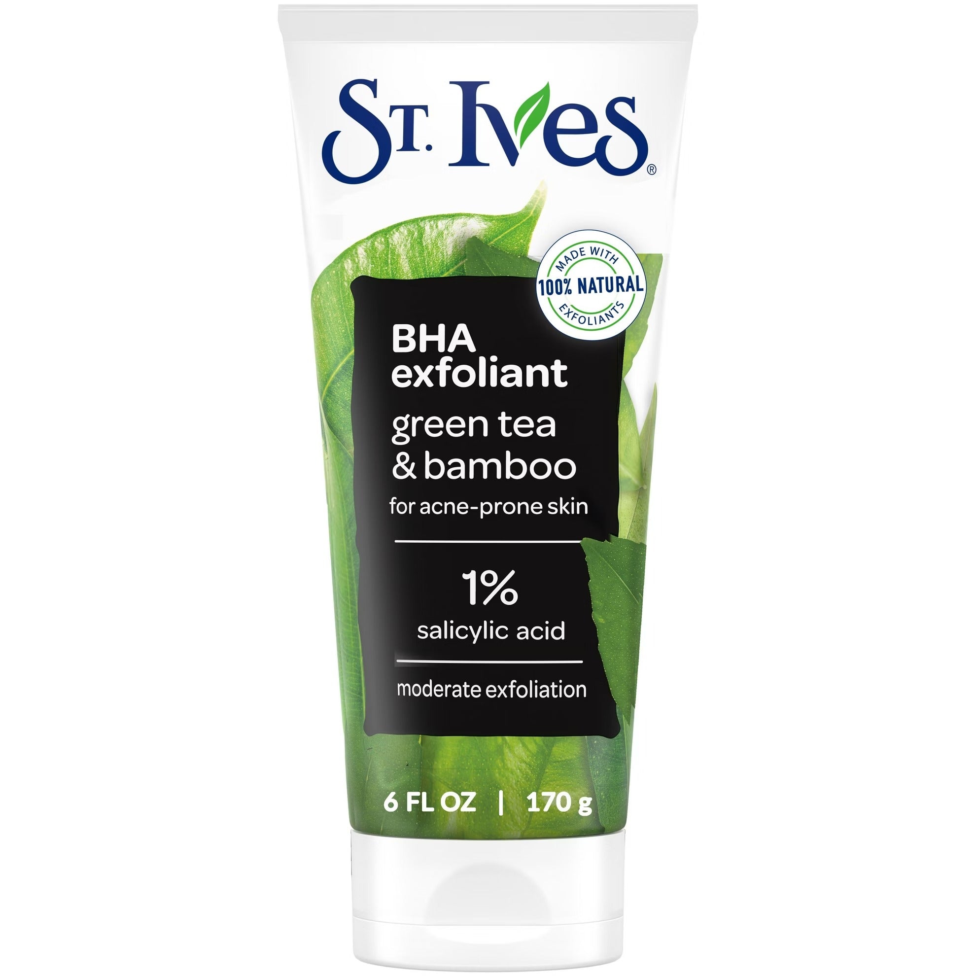 St. Ives Blackhead Clearing Face Scrub Green Tea and Bamboo - 6oz/6pk